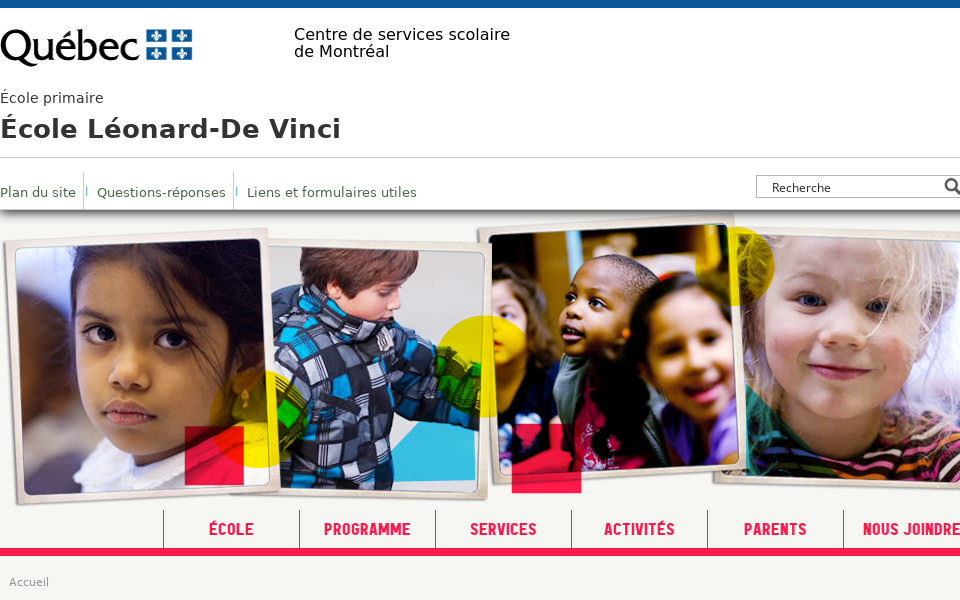 leonard-de-vinci.cssdm.gouv.qc.ca/ screen capture