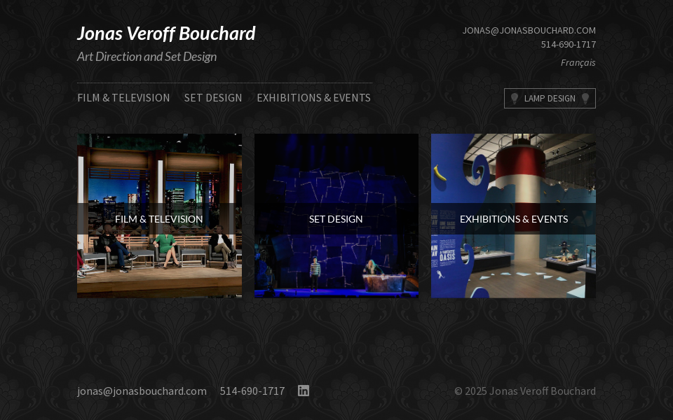 jonasbouchard.com/ screen capture