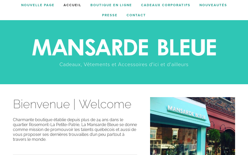 mansardebleue.com/ screen capture