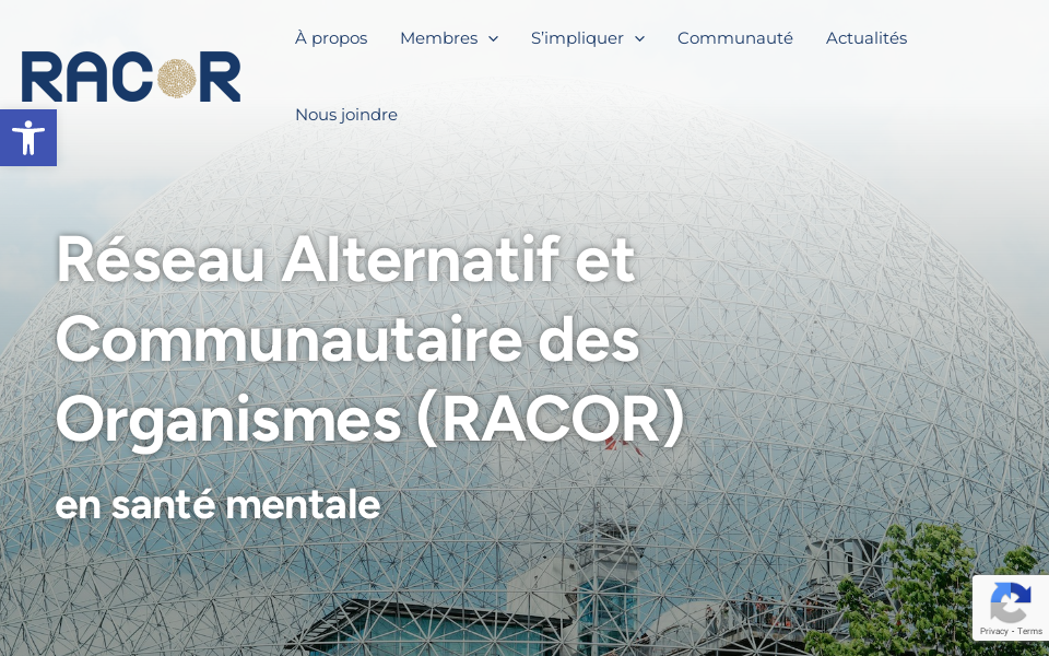 racorsm.org/ screen capture