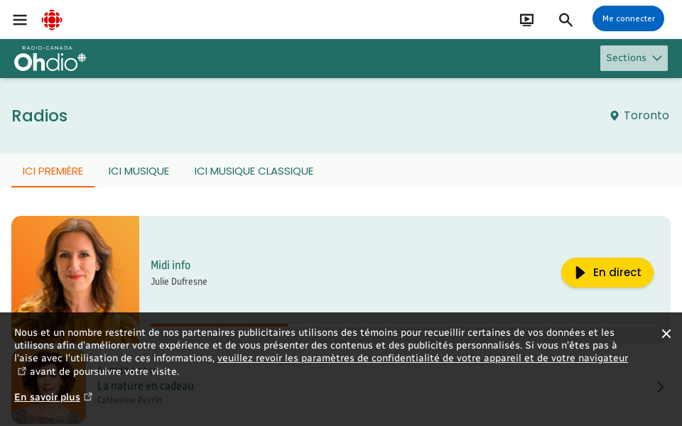 ici.radio-canada.ca/radio/ screen capture