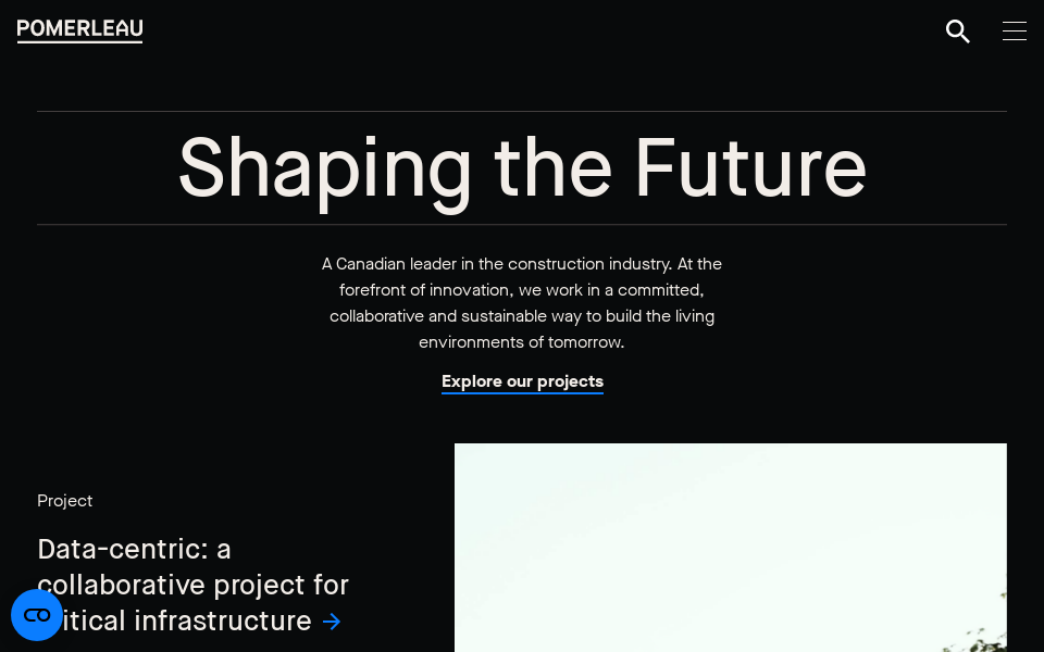 pomerleau.ca/ screen capture