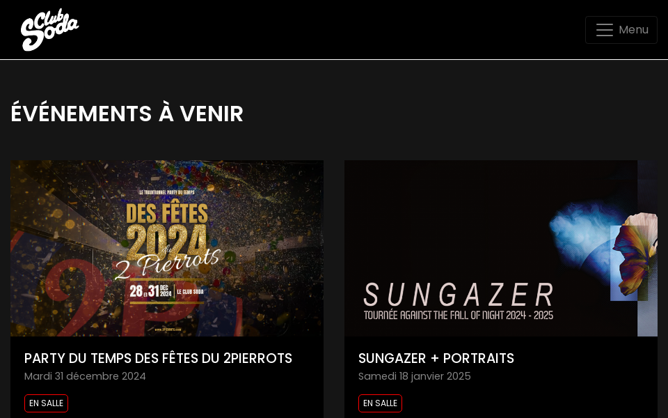 clubsoda.ca/ screen capture