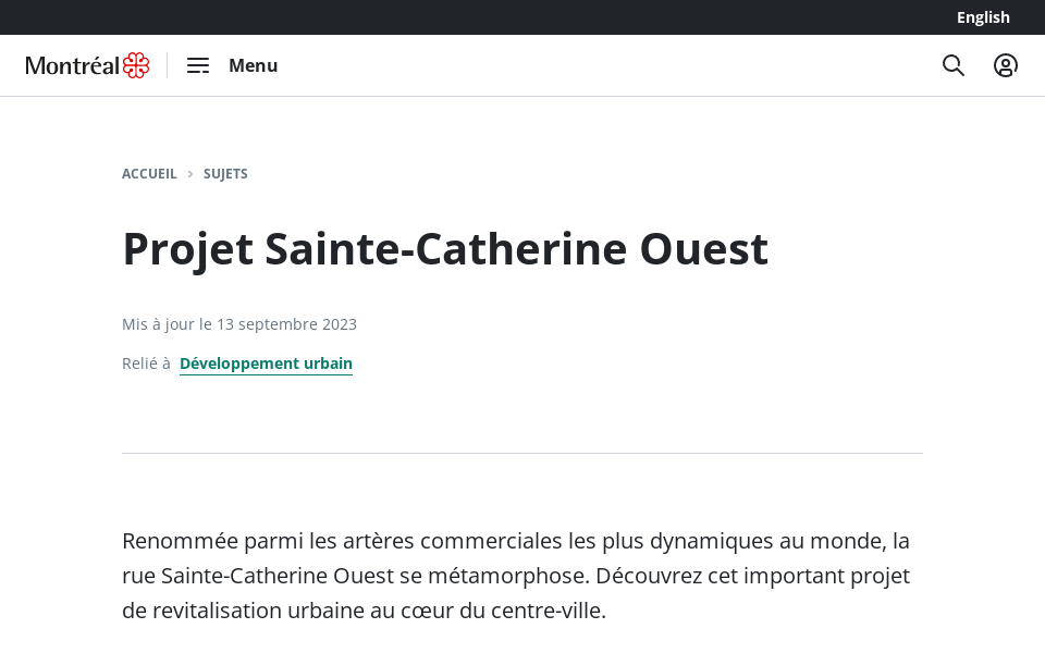 montreal.ca/sujets/projet-sainte-catherine-ouest screen capture