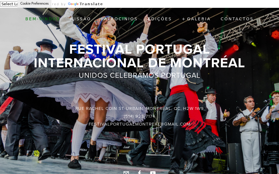 www.festivalportugalmontreal.com/ screen capture