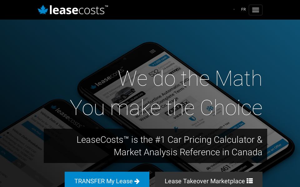 www.leasecosts.ca/ screen capture