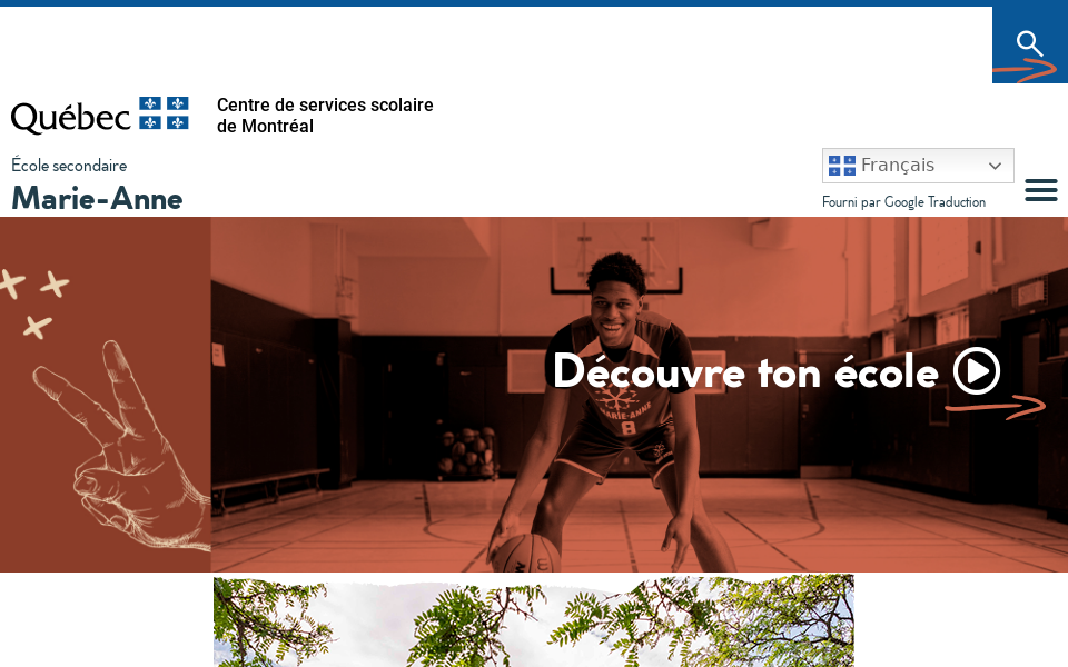 marie-anne.cssdm.gouv.qc.ca/ screen capture