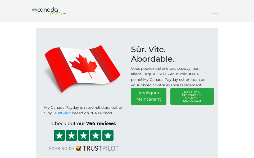 www.mycanadapayday.com/fr/ screen capture