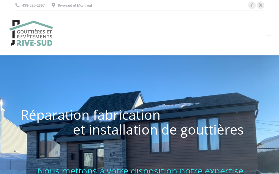 www.gouttieresetrevetementsrivesud.ca/ screen capture