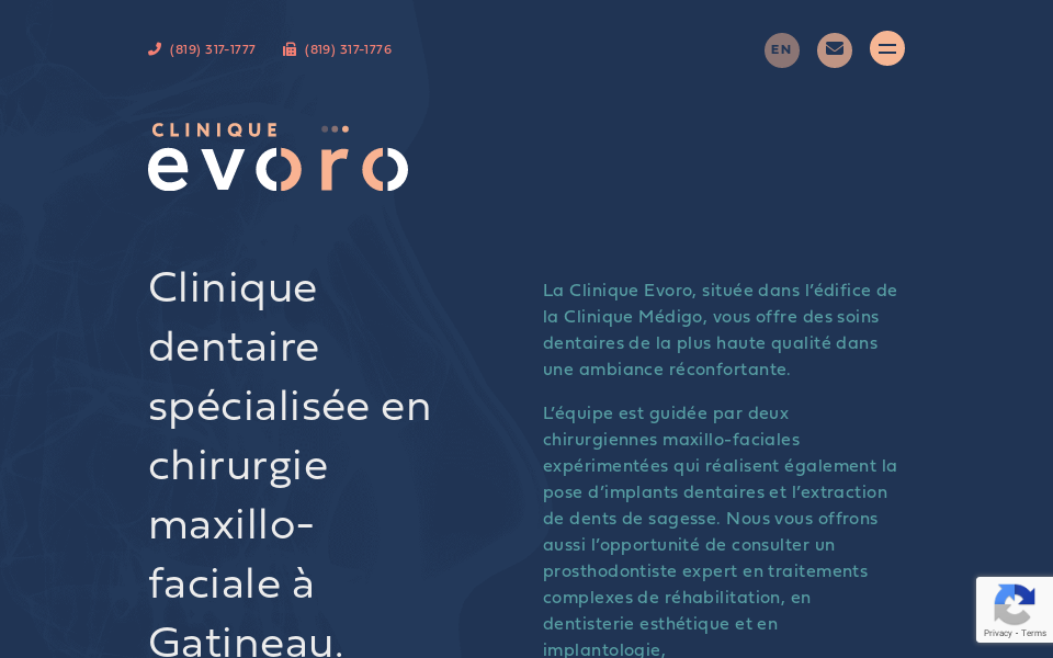 cliniqueevoro.com/ screen capture