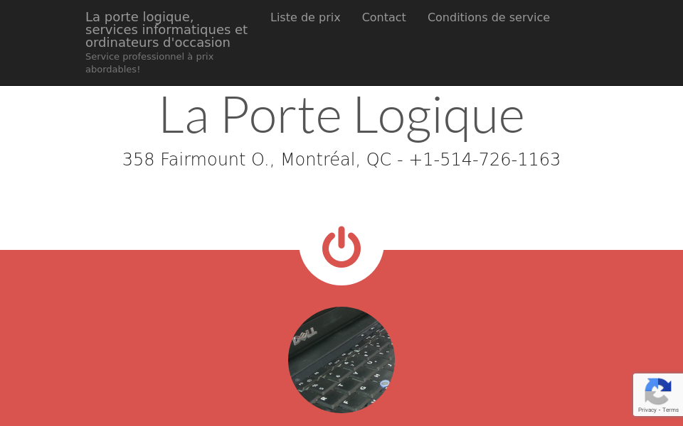 laportelogique.com/ screen capture