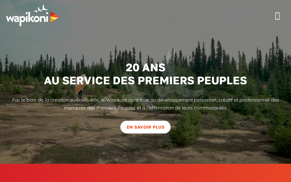 wapikoni.ca/ screen capture