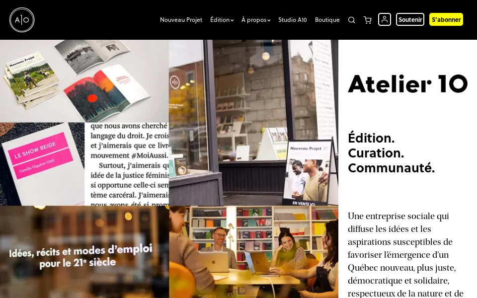 atelier10.ca/ screen capture