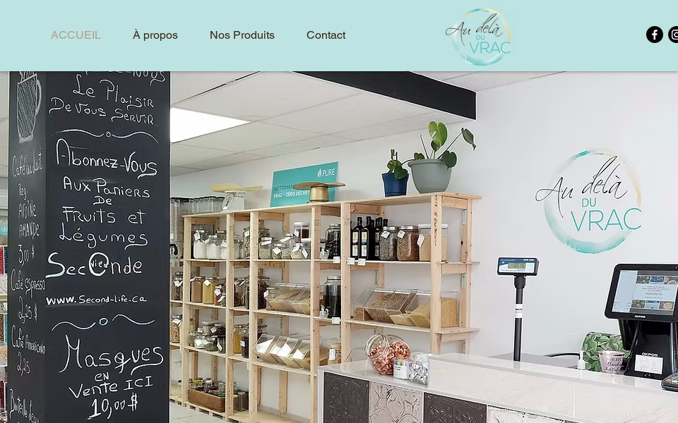 audeladuvrac.com/ screen capture