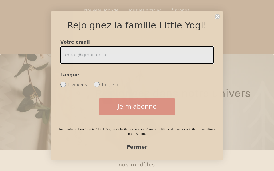 littleyogicompany.com/ screen capture
