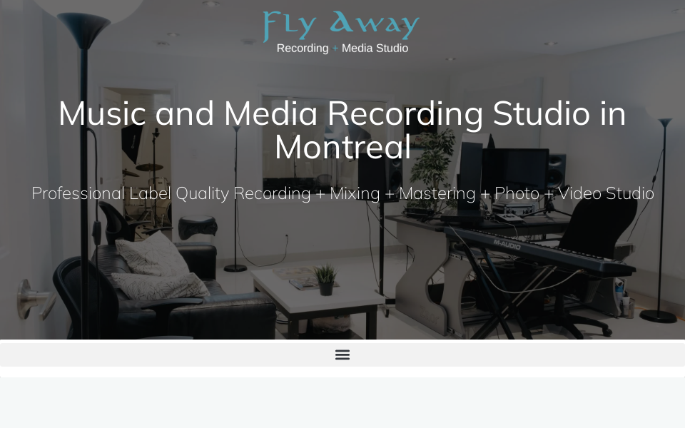 flyawayrecordingandmediastudiomontreal.com/ screen capture