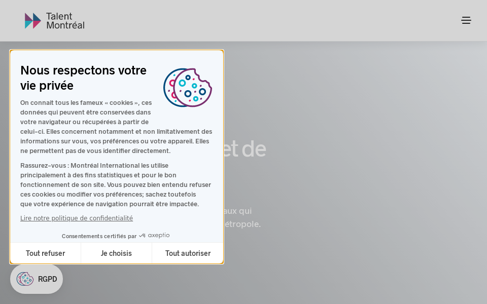 talentmontreal.com/ screen capture