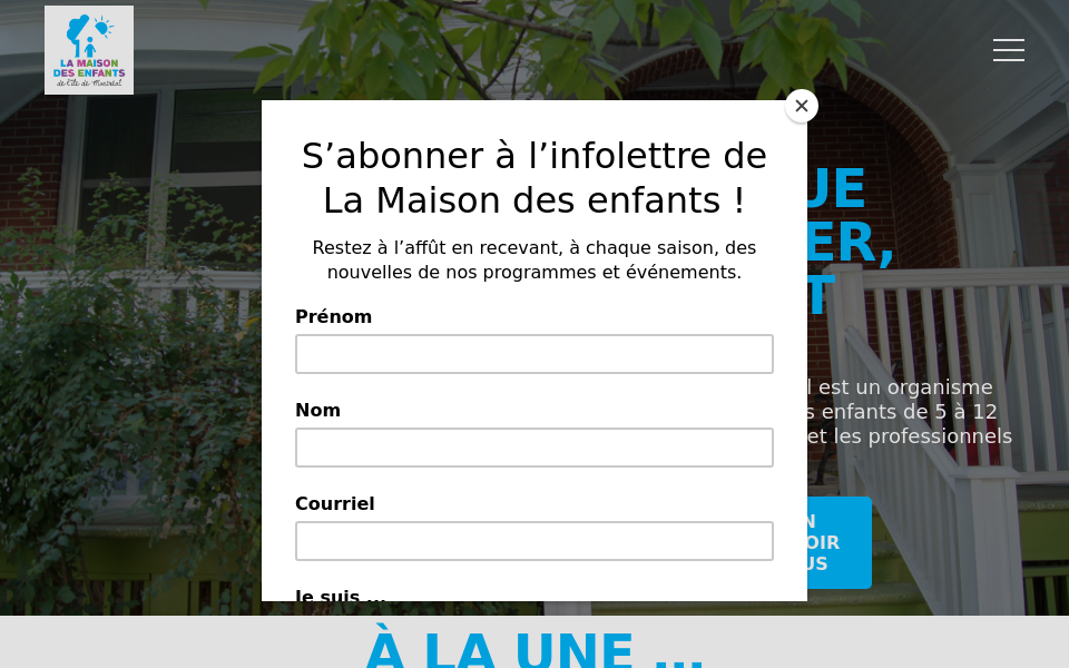 maisondesenfants.org/ screen capture