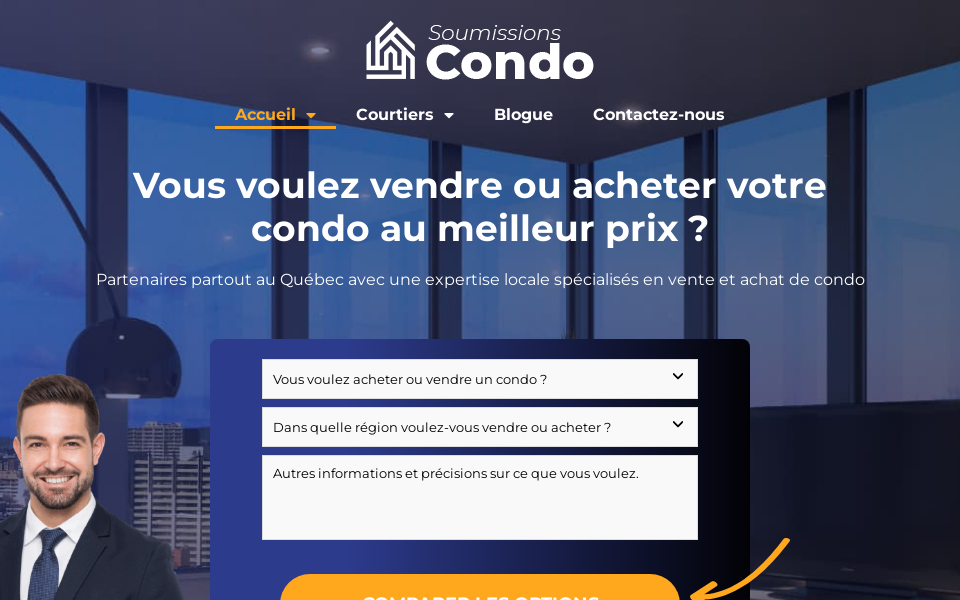 soumissionscondo.ca screen capture