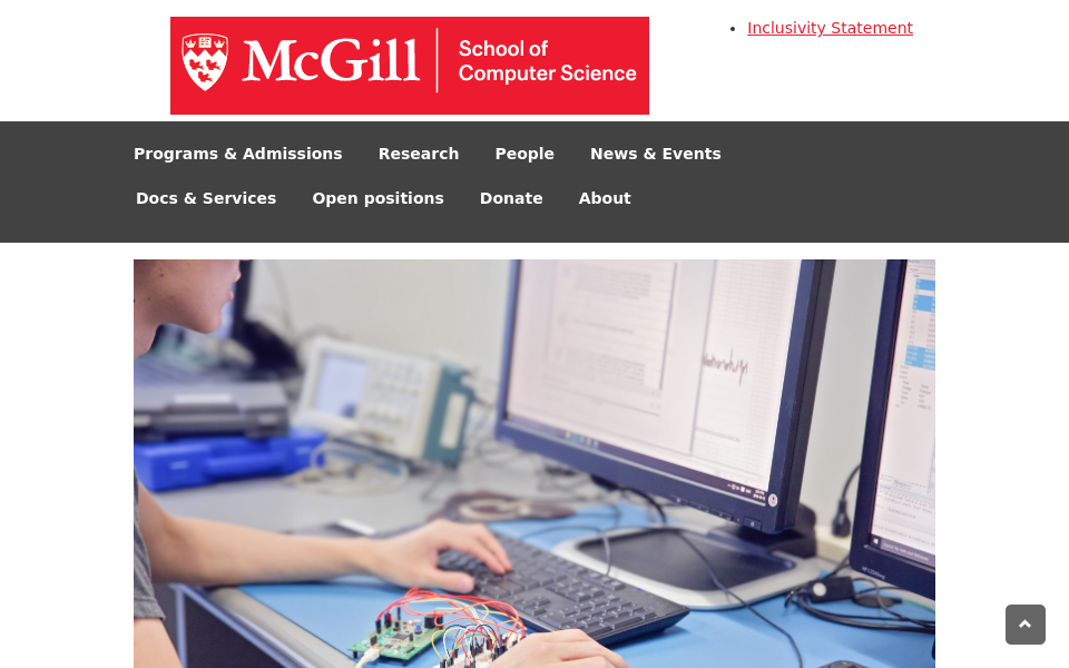 www.cs.mcgill.ca/ screen capture