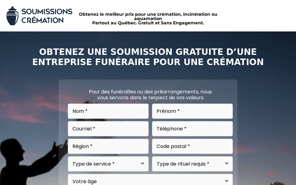 soumissionscremation.ca/ screen capture