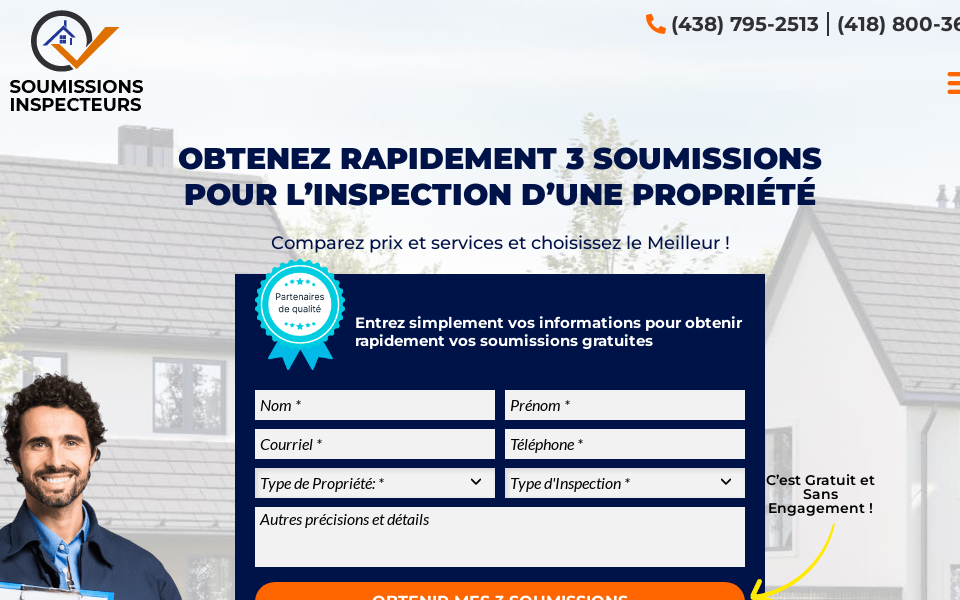 soumissionsinspecteurs.ca screen capture