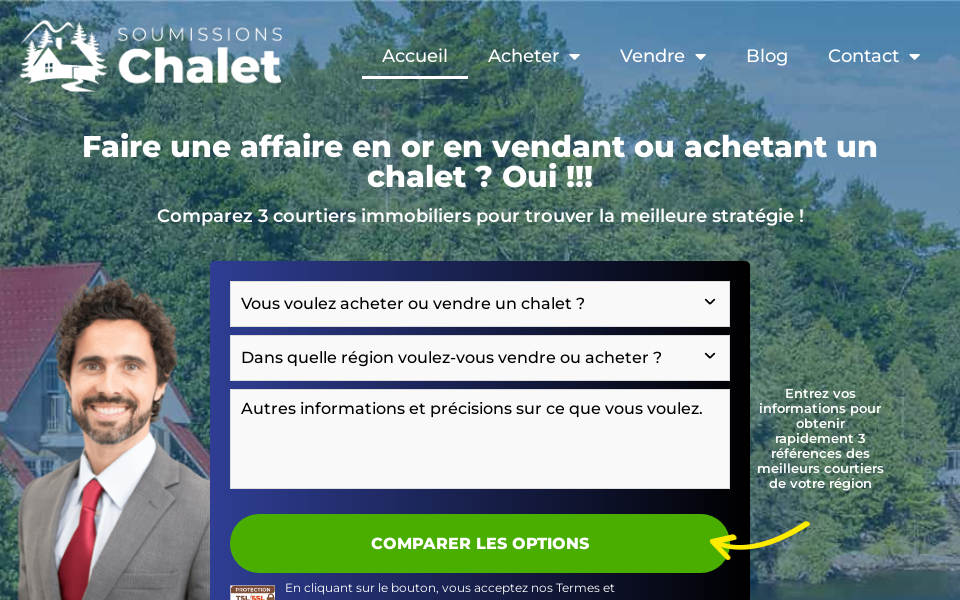 soumissionschalet.ca screen capture
