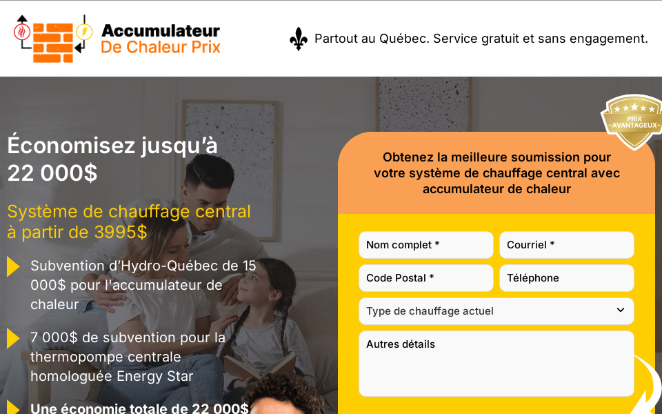 accumulateurdechaleurprix.ca/ screen capture