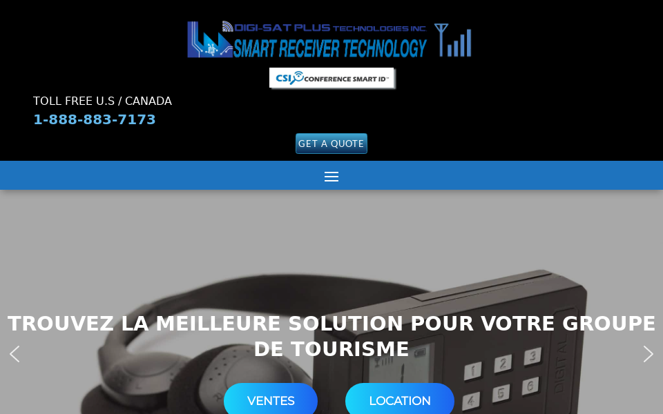 dsptech.com/fr/ screen capture