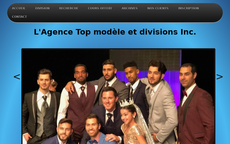 www.agencetopmodele.ca/ screen capture