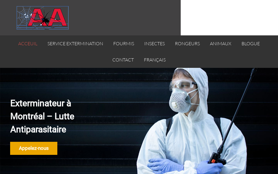 exterminateuramontreal.ca/ screen capture