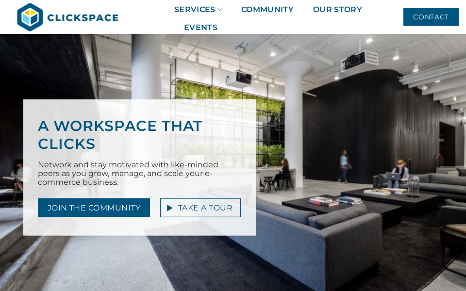 clickspace.ca/ screen capture