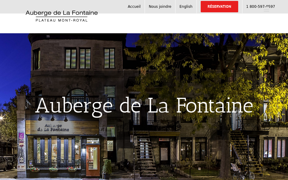 www.aubergedelafontaine.com/ screen capture