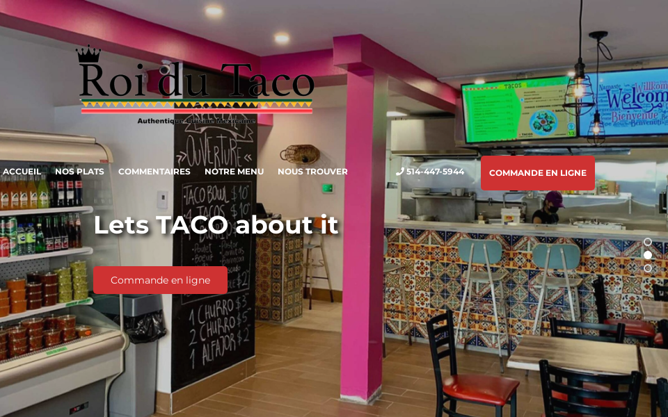 roidutacoexpress.com/ screen capture