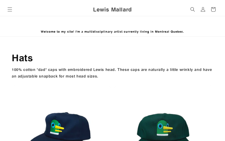 lewismallard.com/ screen capture