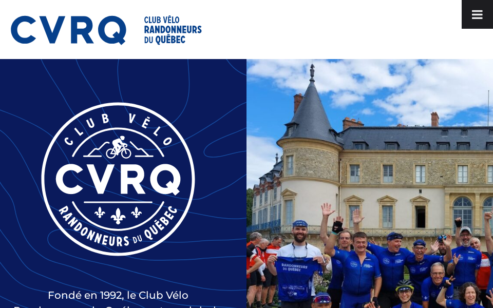 randonneursquebec.ca/ screen capture