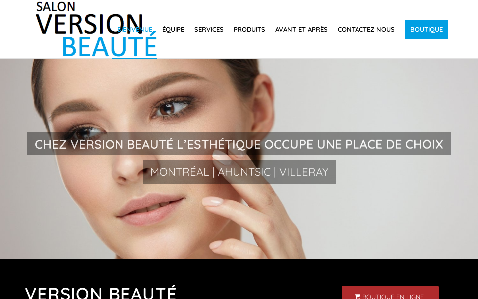 www.versionbeaute.com/ screen capture