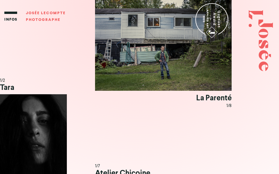 joseelecompte.com/ screen capture