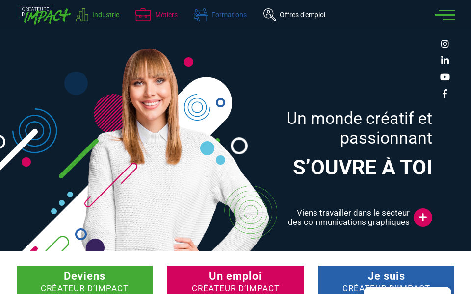 www.createursdimpact.com/ screen capture
