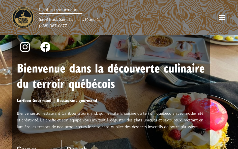 www.caribougourmand.com/ screen capture