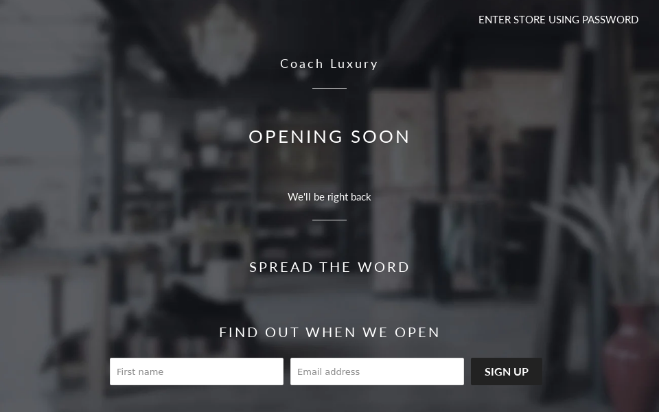 coachluxury.com/ screen capture