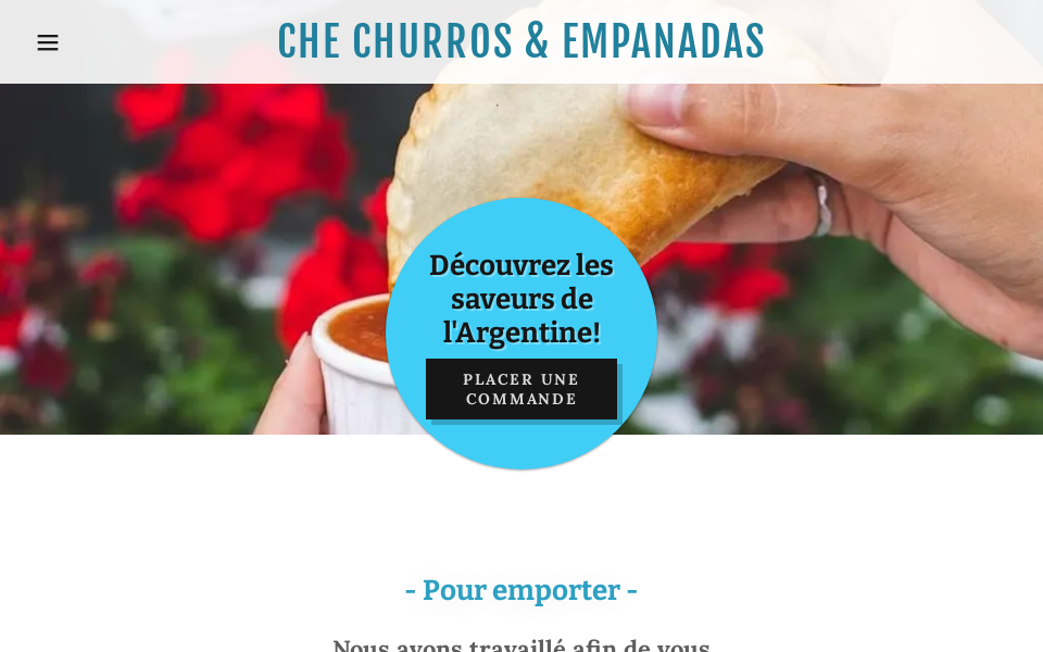 chechurrosempanadas.com/ screen capture