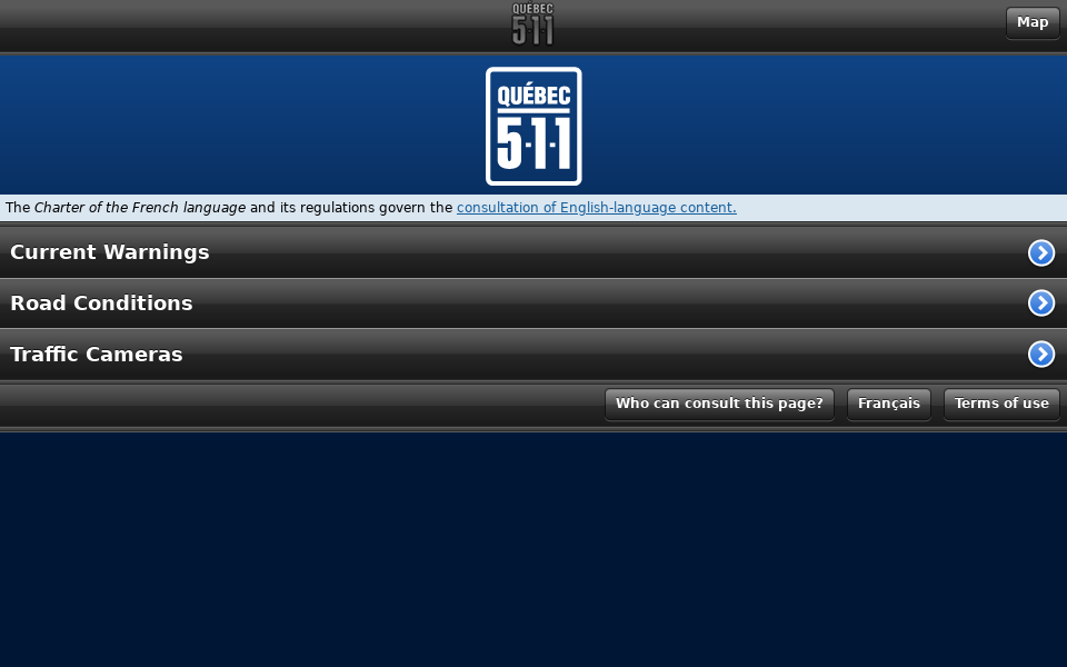 www.quebec511.info/ screen capture