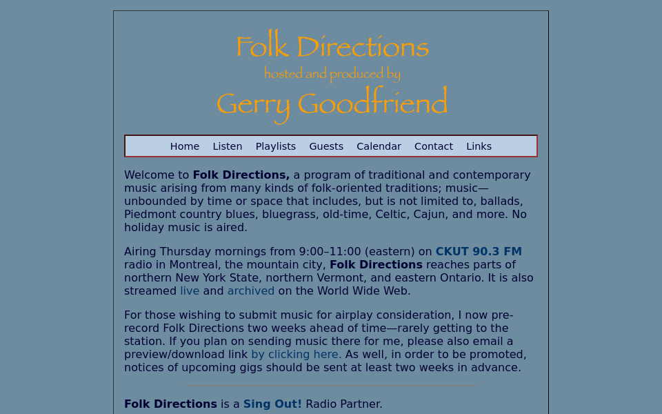 ckutfolk.com/ screen capture