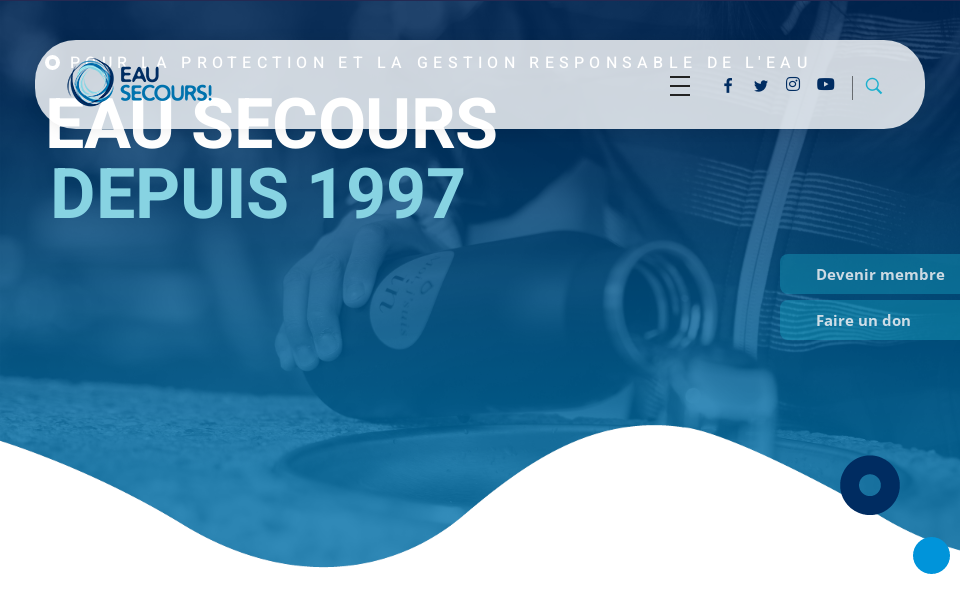 eausecours.org/ screen capture