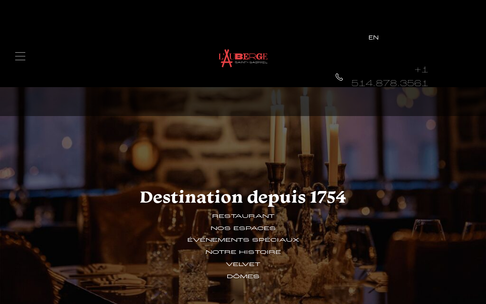 aubergesaint-gabriel.com/ screen capture