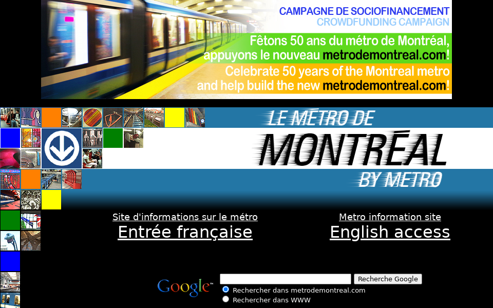www.metrodemontreal.com/ screen capture