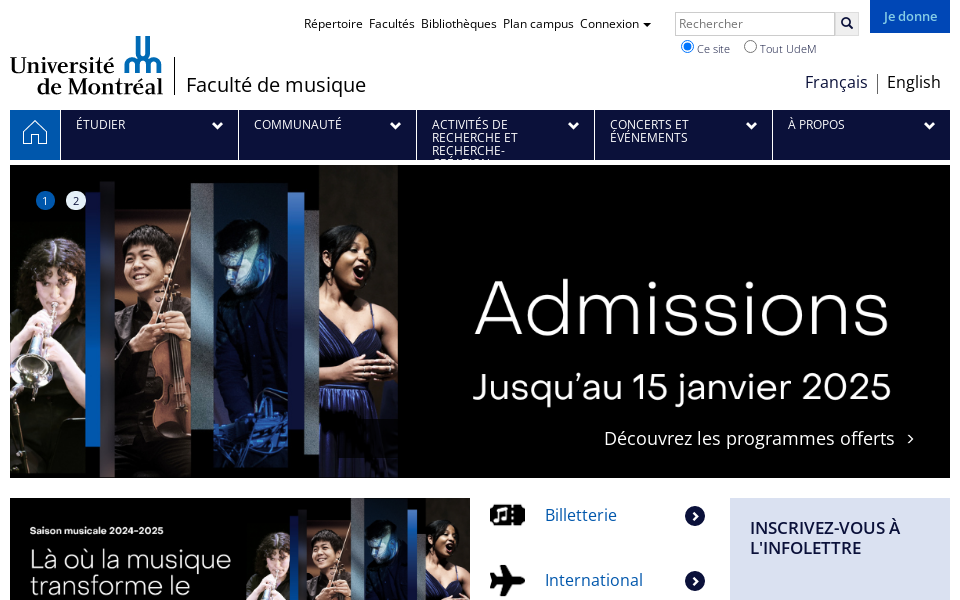 musique.umontreal.ca/ screen capture