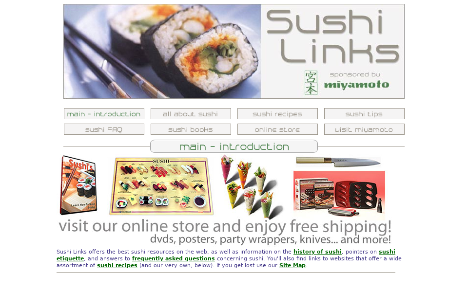 www.sushilinks.com/ screen capture