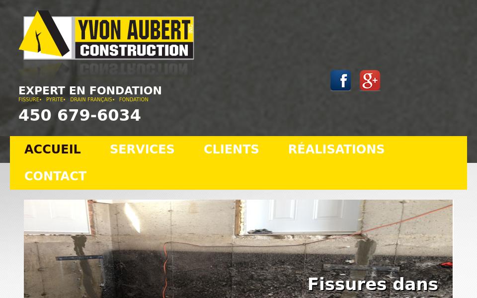 www.yvonaubertconst.qc.ca/ screen capture